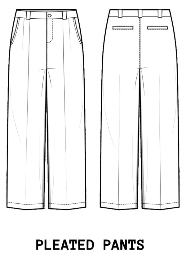 Kehoe France Schools Pleated Pants Blue Twill - Logo Express Uniforms - School Uniforms