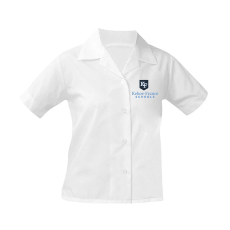 Kehoe France Schools Pointed Collar Blouse White - Logo Express Uniforms - School Uniforms
