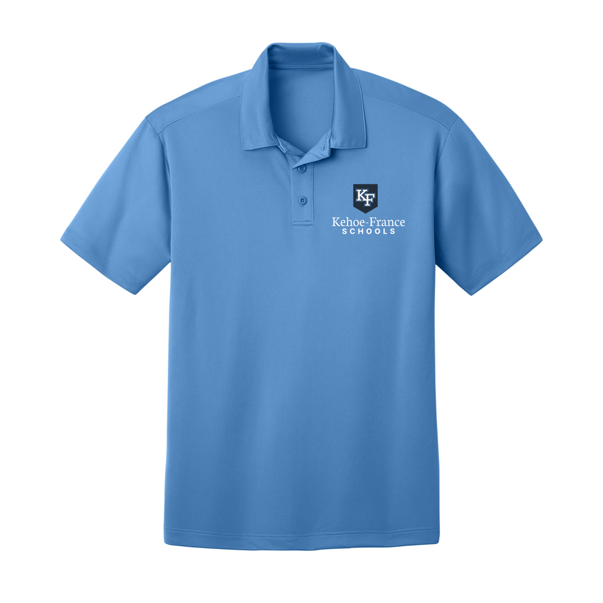 Kehoe France Schools Polyester Polo Light Blue - Logo Express Uniforms - School Uniforms