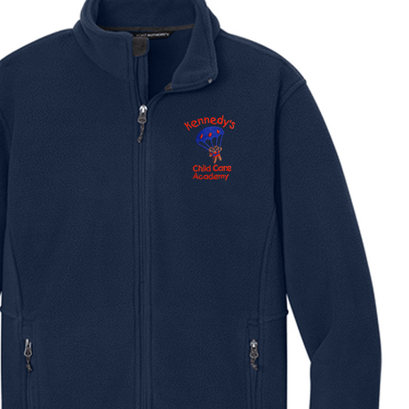 Kennedy Childcare Academy Navy Fleece Jacket - Logo Express Uniforms - School Uniforms