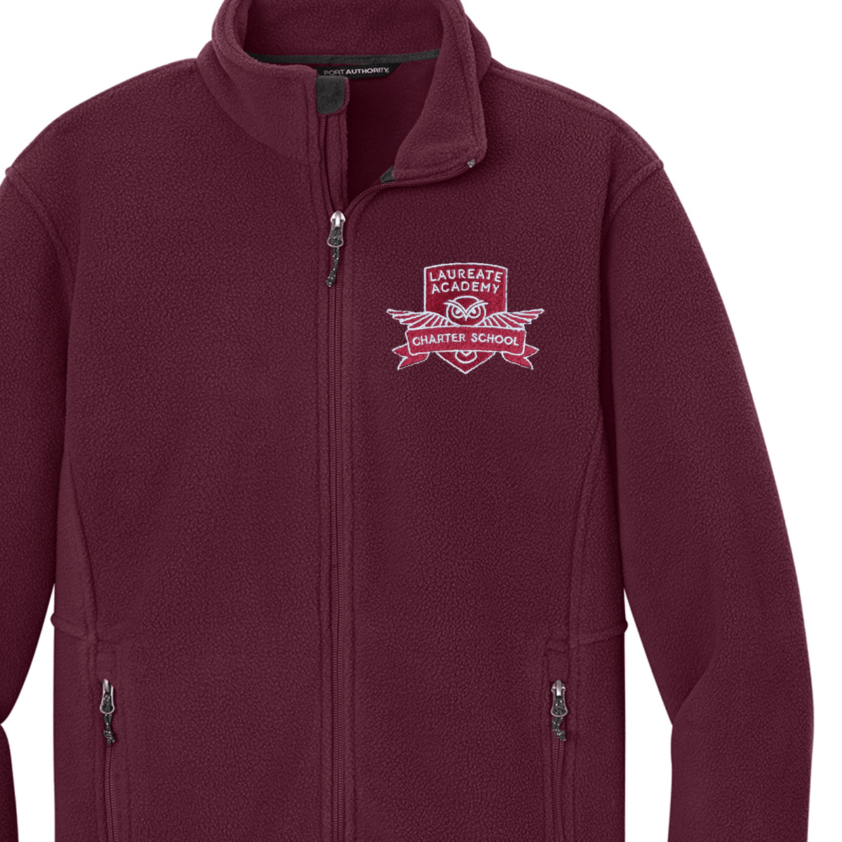 Laureate Charter Kindergarten-5th Grade Fleece Jacket Marron - Logo Express Uniforms - School Uniforms
