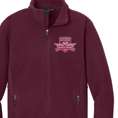 Laureate Charter Kindergarten-5th Grade Fleece Jacket Marron - Logo Express Uniforms - School Uniforms