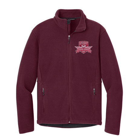 Laureate Charter Kindergarten-5th Grade Fleece Jacket Marron - Logo Express Uniforms - School Uniforms