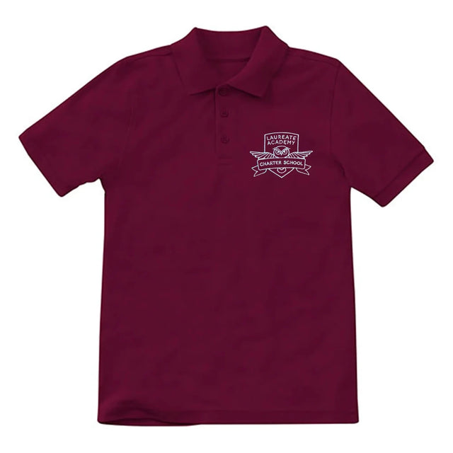Laureate Charter Kindergarten-5th Grade Maroon Polo - Logo Express Uniforms - School Uniforms