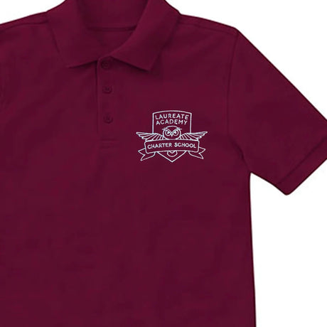 Laureate Charter Kindergarten-5th Grade Maroon Polo - Logo Express Uniforms - School Uniforms