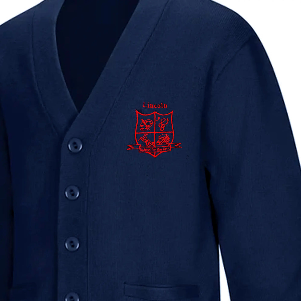 Lincoln 1st-8th Grade Navy Cardigan