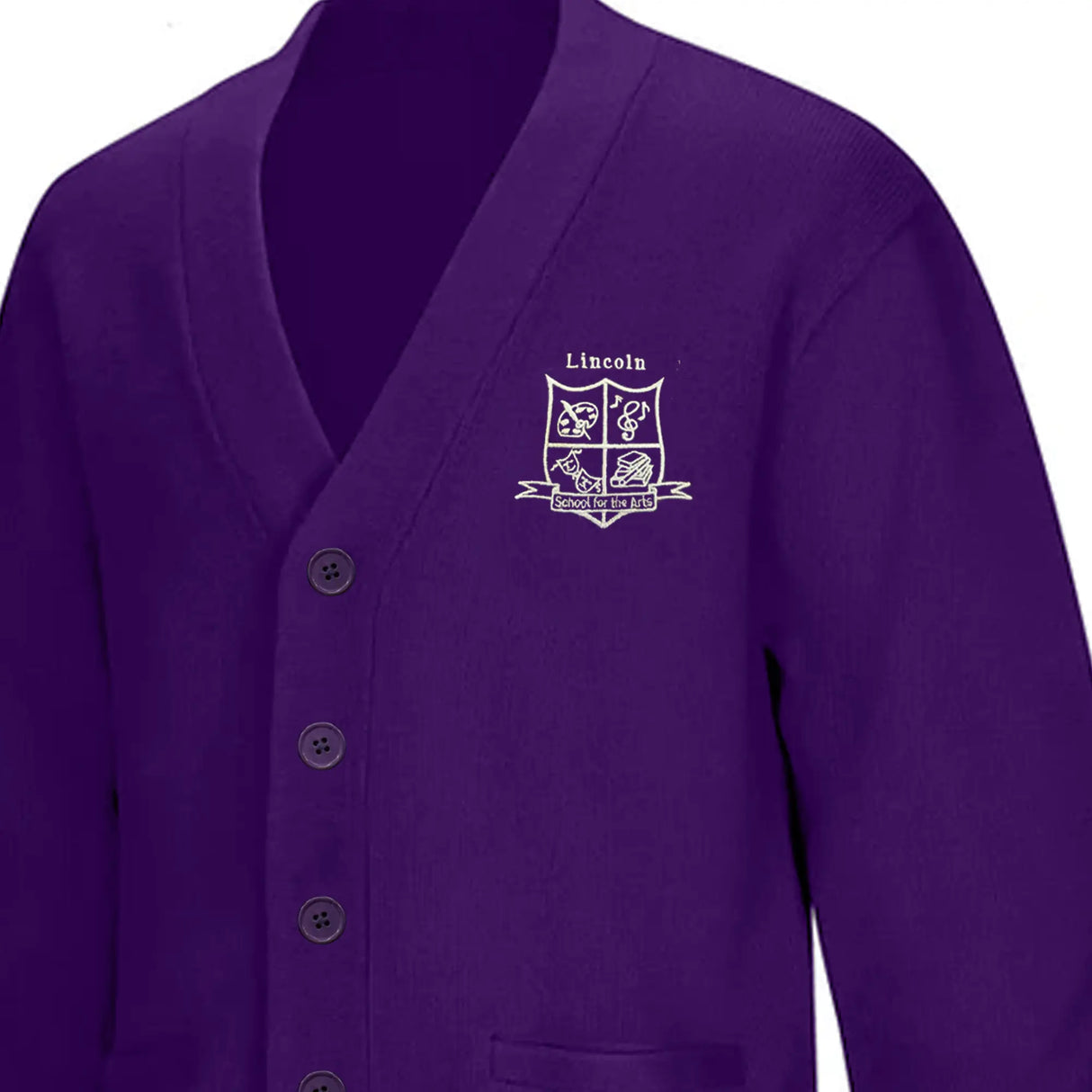 Lincoln PreK-Kindergarten Purple Cardigan