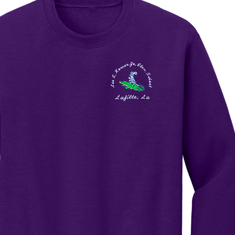 Leo Kerner Pre 4-Kindergarten Purple Sweatshirt - Logo Express Uniforms - School Uniforms