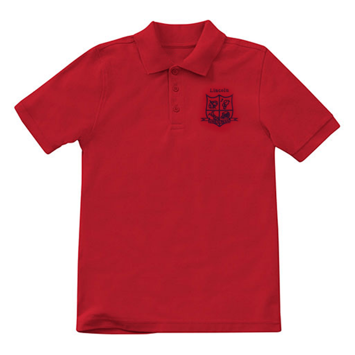 Lincoln 1st - 5th Red Polo - Logo Express Uniforms - School Uniforms