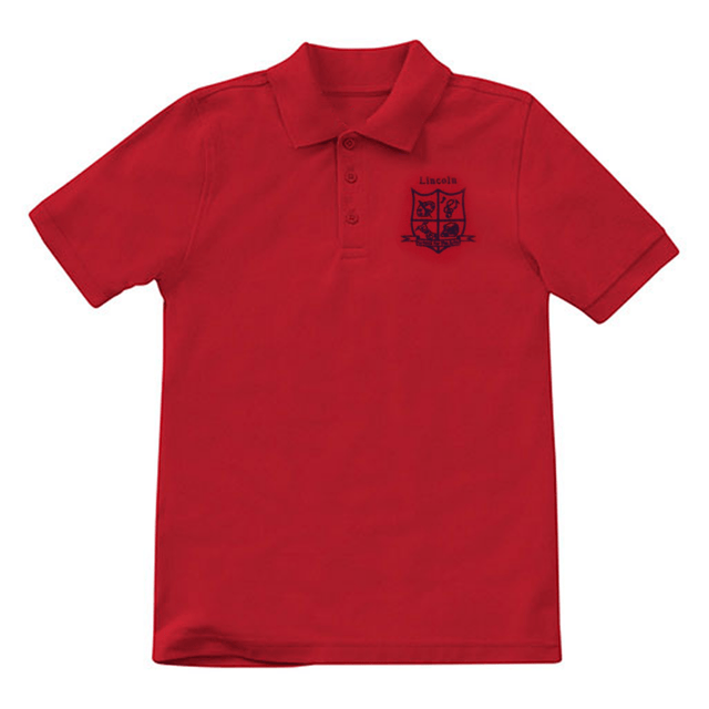 Lincoln 1st - 5th Red Polo - Logo Express Uniforms - School Uniforms