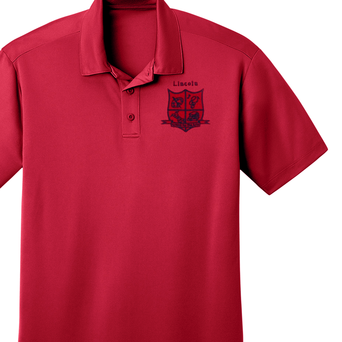 Lincoln 1st - 5th Red Polo - Logo Express Uniforms - School Uniforms