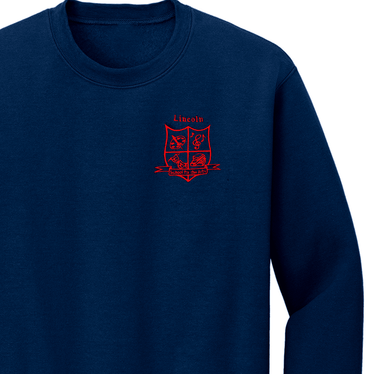 Lincoln 1st-8th Grade Navy Sweatshirt - Logo Express Uniforms - School Uniforms