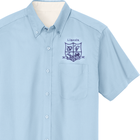 Lincoln 6th - 8th Light Blue Oxfords - Optional - Logo Express Uniforms - School Uniforms