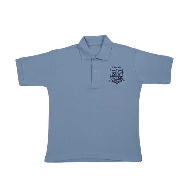 Lincoln 6th - 8th Light Blue Polo Adult PK - Logo Express Uniforms