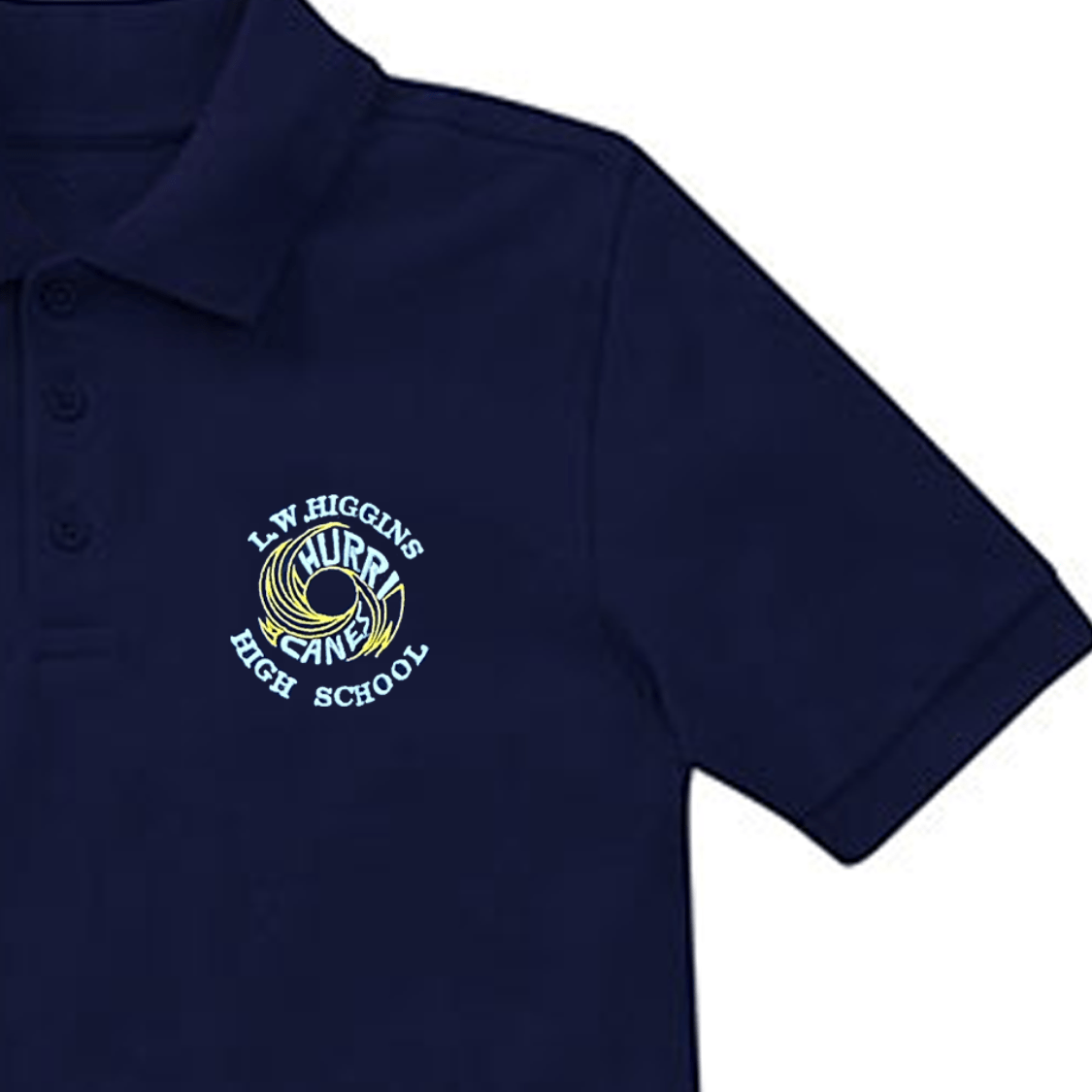 L.W. Higgins 10th Grade Navy Polo - Logo Express Uniforms - School Uniforms