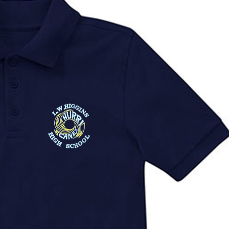 L.W. Higgins 10th Grade Navy Polo - Logo Express Uniforms - School Uniforms