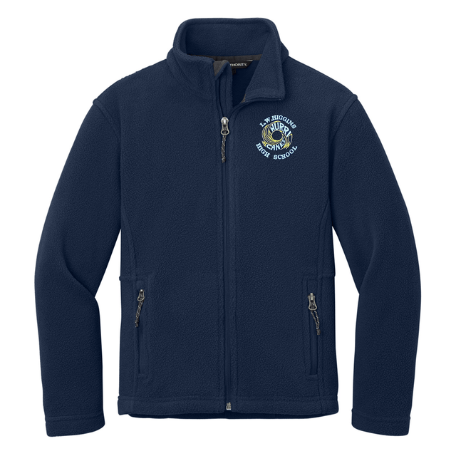 L.W. Higgins Navy Fleece Jacket - Logo Express Uniforms - School Uniforms