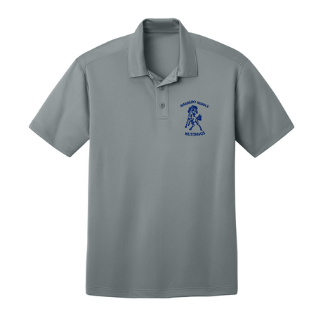 Marrero Middle 8th Grade Grey Polo - Logo Express Uniforms - School Uniforms