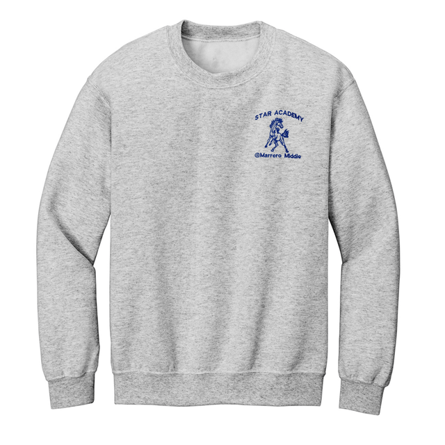 Marrero Middle Grey Sweatshirt - Logo Express Uniforms - School Uniforms