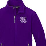 McDonogh 26 PreK-Kindergarten Purple Fleece Jacket - Logo Express Uniforms - School Uniforms