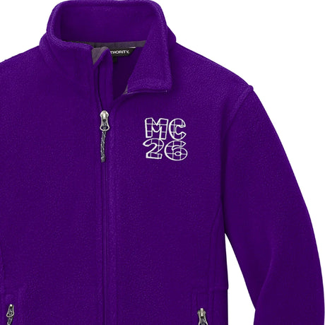 McDonogh 26 PreK-Kindergarten Purple Fleece Jacket - Logo Express Uniforms - School Uniforms