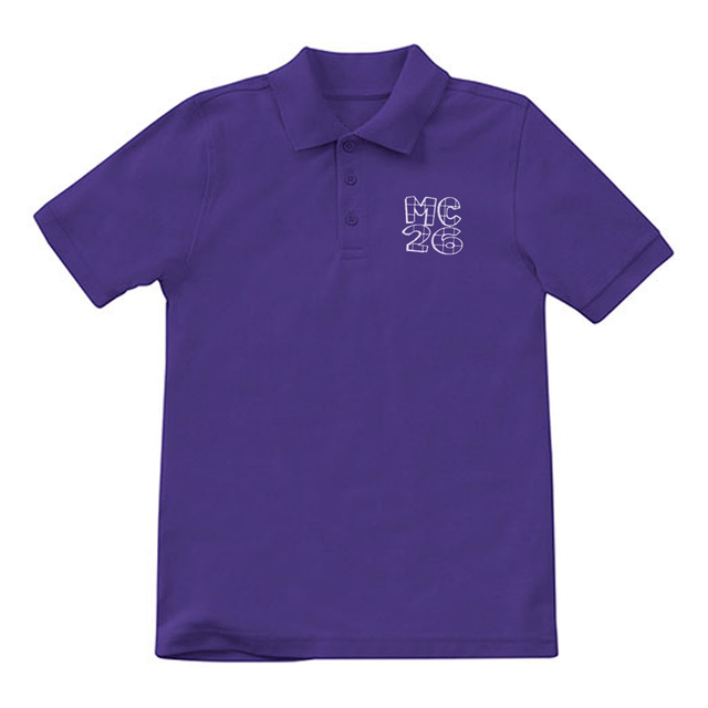 McDonogh 26 PreK - Kindergarten Purple Polo - Logo Express Uniforms - School Uniforms