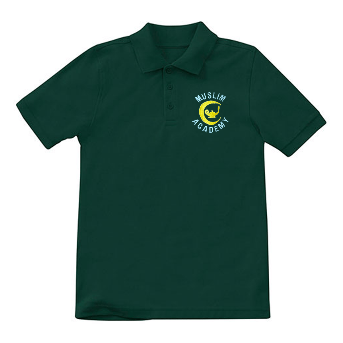 Muslim Academy 1st - 6th Grade Forest Green Polo - Logo Express Uniforms - School Uniforms