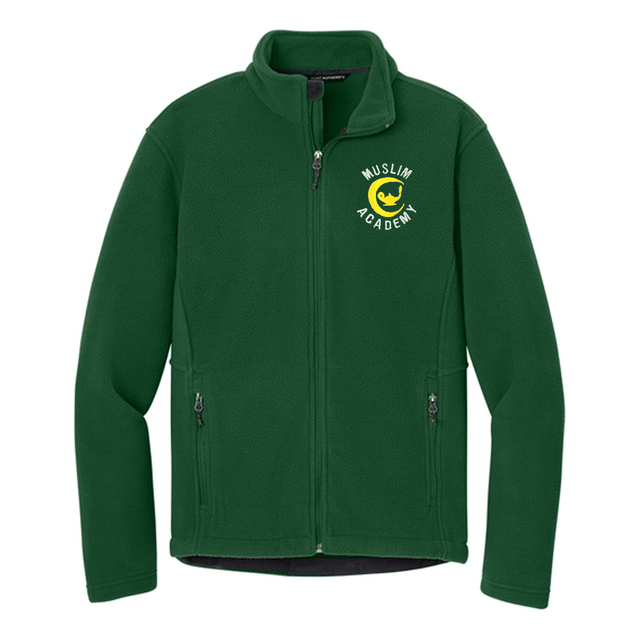 Muslim Academy Forest Green Fleece Jacket - Logo Express Uniforms - School Uniforms