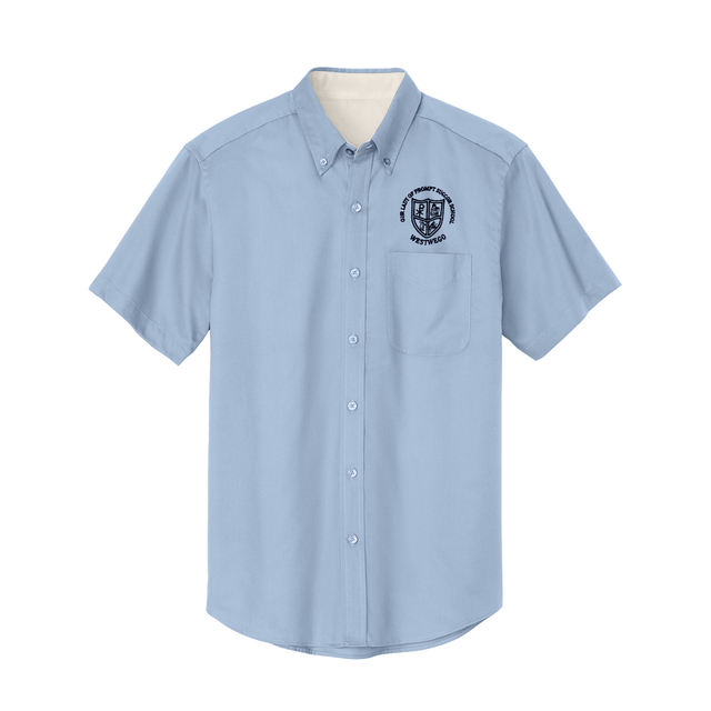 OLPS Boys 5th - 7th Grade Light Blue Oxford - Logo Express Uniforms - School Uniforms