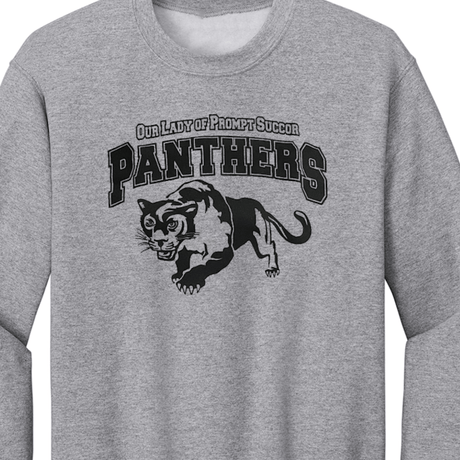 OLPS P.E. Grey Sweatshirt 1st–7th Grades - Logo Express Uniforms - School Uniforms