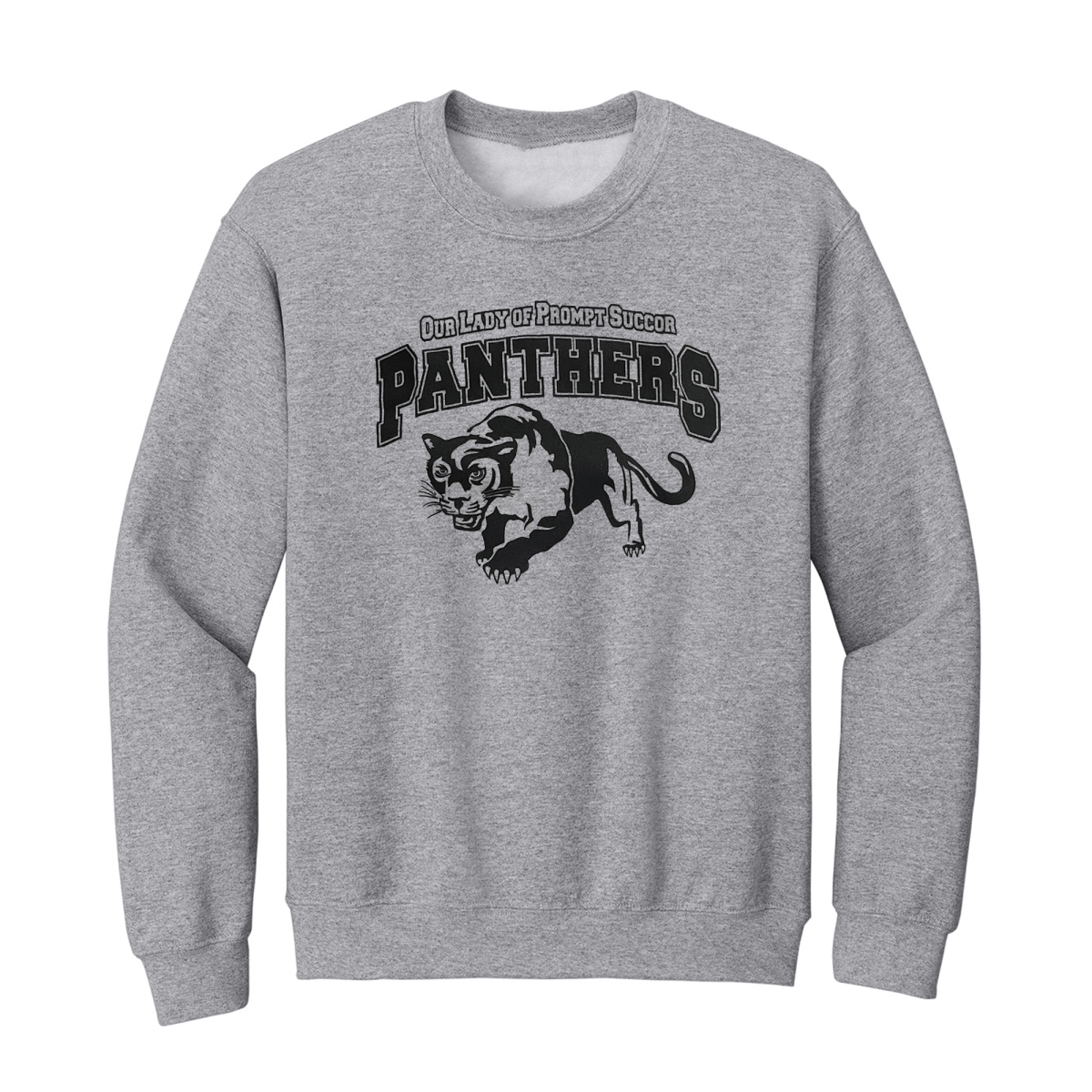 OLPS P.E. Grey Sweatshirt 1st–7th Grades - Logo Express Uniforms - School Uniforms