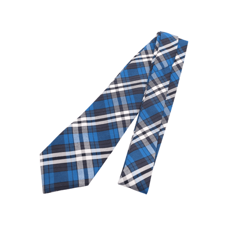 OLPS Plaid Men's Hand Tie – Blue/Black - Logo Express Uniforms - School Uniforms