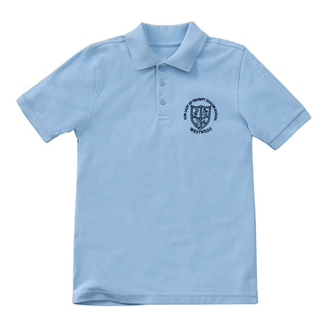 OLPS PreK - 3rd/4th Light Blue Polo for Boys - Logo Express Uniforms - School Uniforms