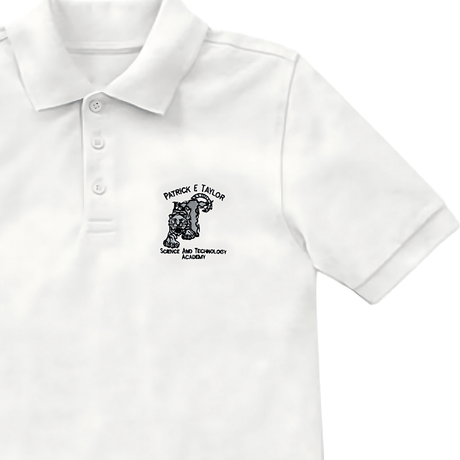 Patrick Taylor 6th - 12th Grade White Polo - Patrick Taylor School Uniforms