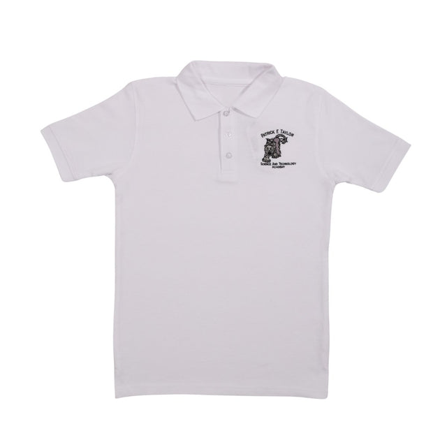 Patrick Taylor 6th - 12th White Polo Adult PK - Logo Express Uniforms