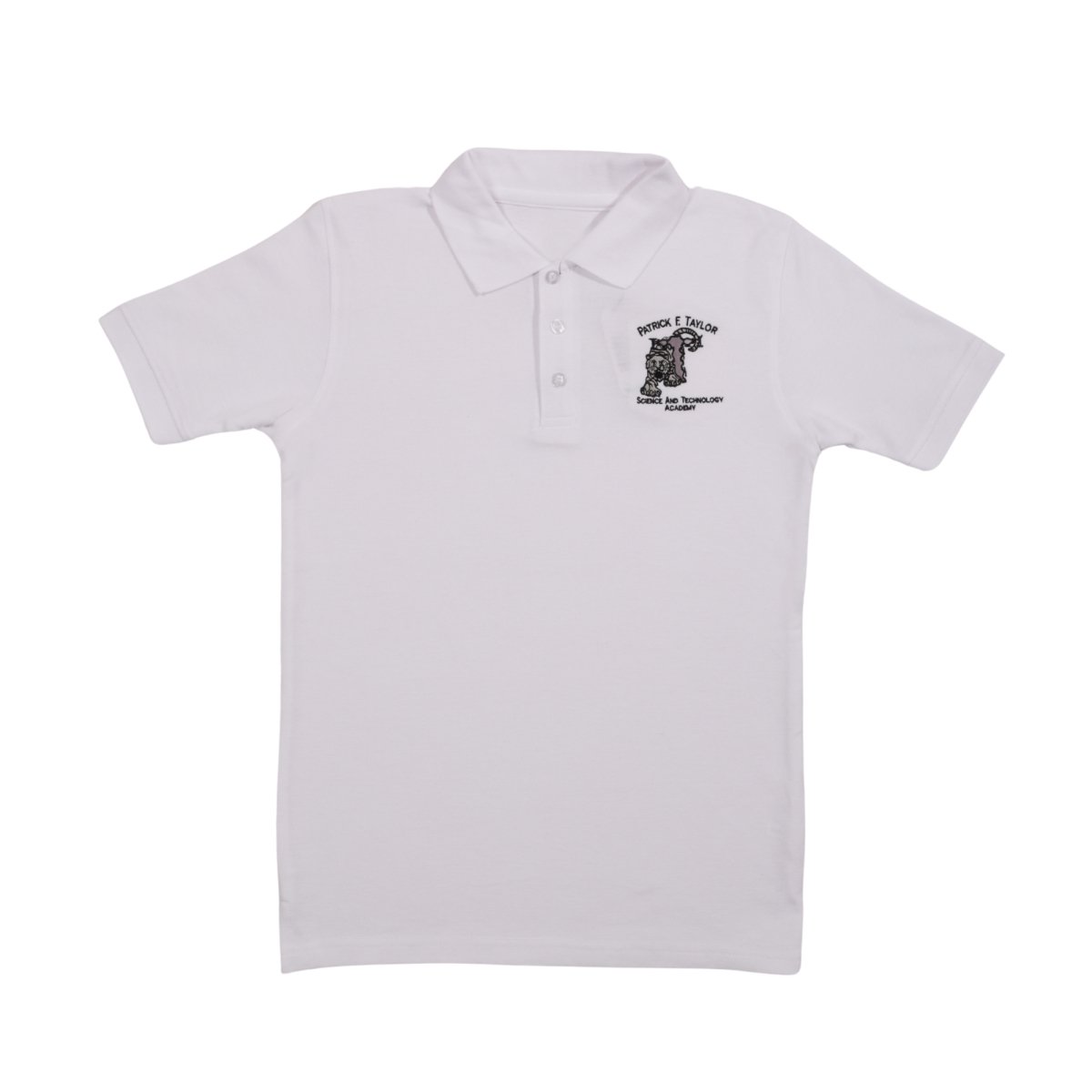 Patrick Taylor 6th - 12th White Polo Youth PK - Logo Express Uniforms