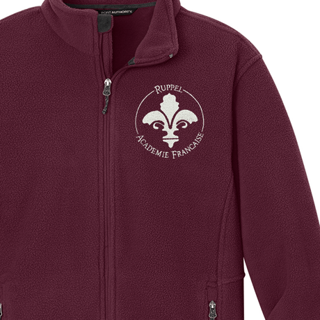 Ruppel Academie Burgundy Fleece Jacket - Logo Express Uniforms - School Uniforms