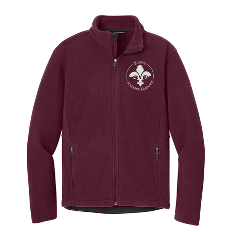 Ruppel Academie Burgundy Fleece Jacket - Logo Express Uniforms - School Uniforms