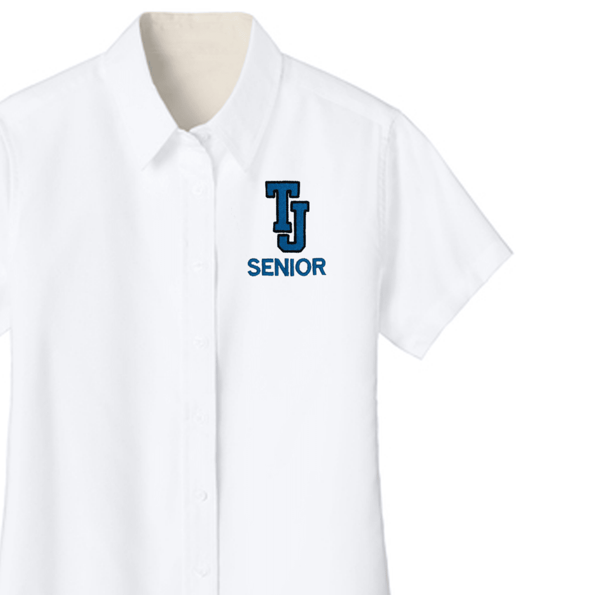 Thomas Jefferson 12th Grade White Oxford for Ladies - Logo Express Uniforms - School Uniforms