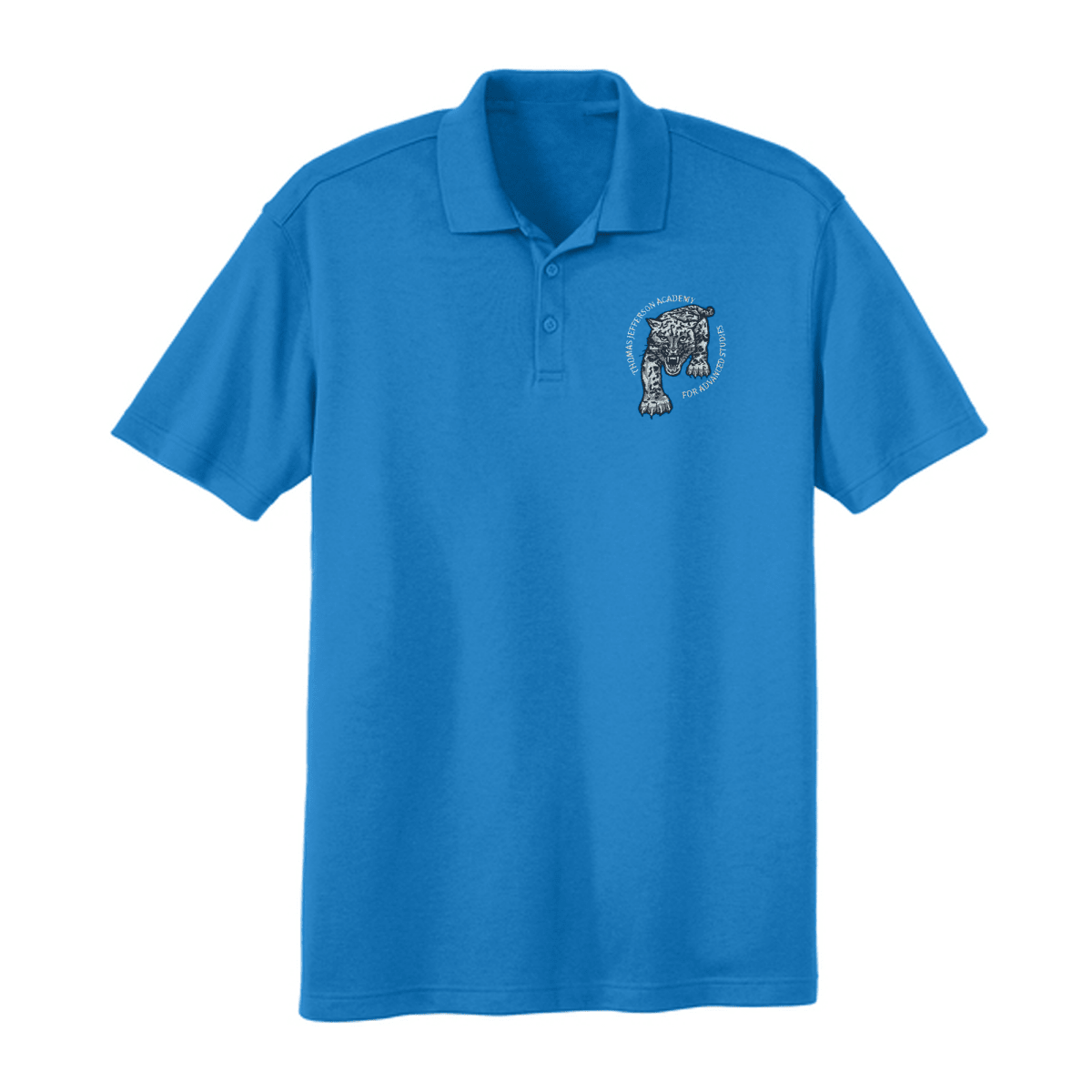 Thomas Jefferson 9th-12th California Blue Polo Knit - Logo Express Uniforms - School Uniforms