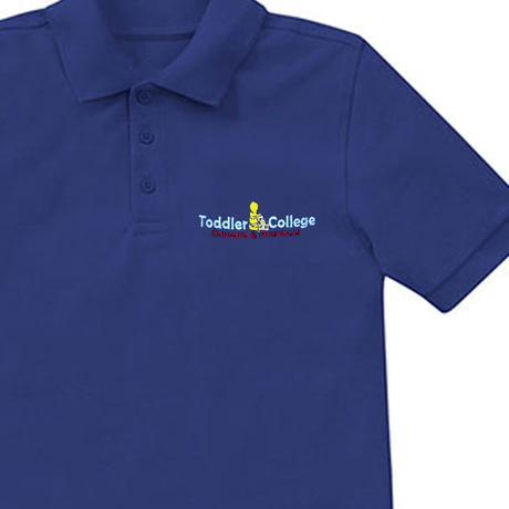 Toddler College Boys Royal Polo - Logo Express Uniforms - School Uniforms
