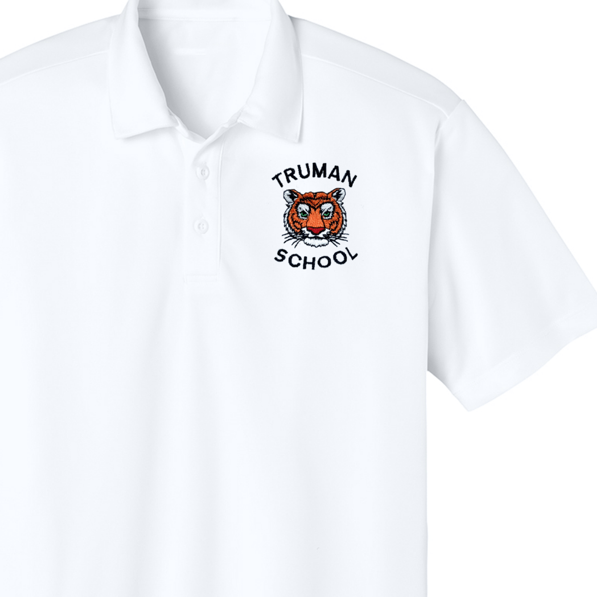 Truman 7th Grade White Polo - Logo Express Uniforms - School Uniforms