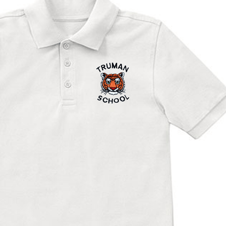 Truman 7th Grade White Polo - Logo Express Uniforms - School Uniforms