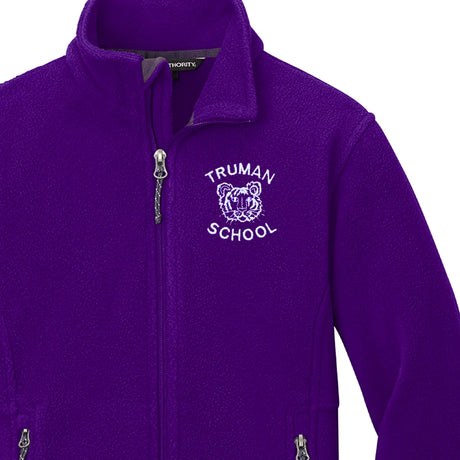 Truman PreK-Kindergarten Purple Fleece Jacket - Logo Express Uniforms - School Uniforms