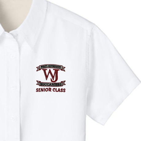 West Jefferson H.S. 12th Grade White Oxford for Ladies - Logo Express Uniforms - School Uniforms