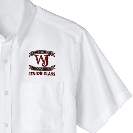 West Jefferson H.S. 12th Grade White Oxford for Mens - Logo Express Uniforms - School Uniforms