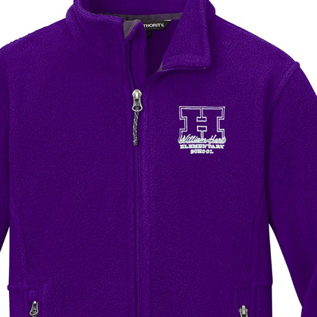William Hart PreK-Kindergarten Purple Fleece Jacket - Logo Express Uniforms - School Uniforms