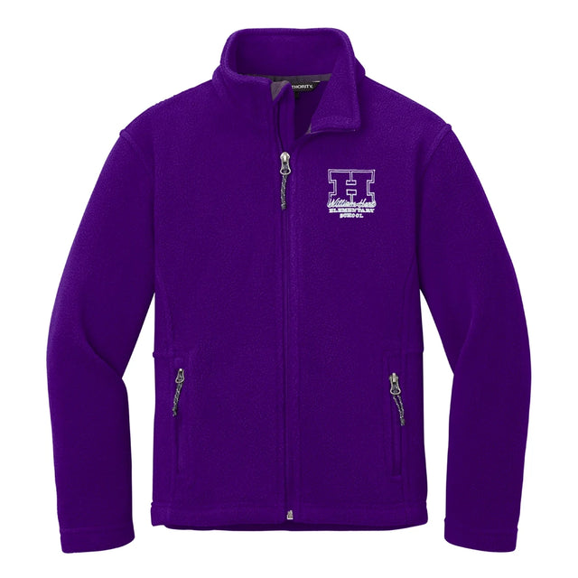 William Hart PreK-Kindergarten Purple Fleece Jacket - Logo Express Uniforms - School Uniforms