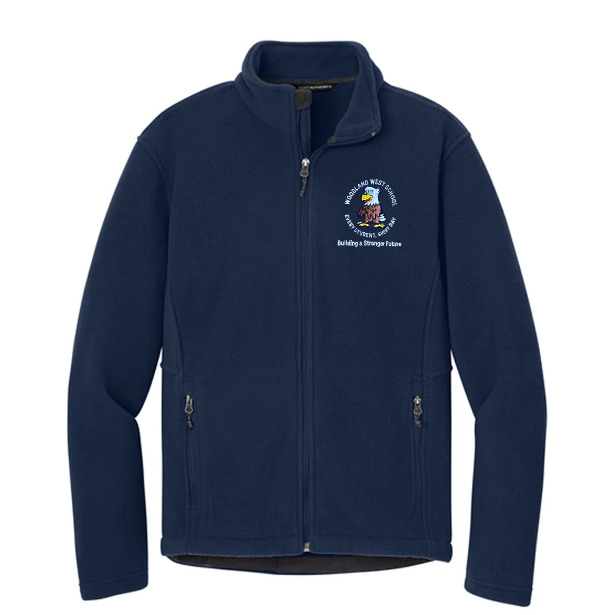 Woodland West 1st-5th Grade Navy Fleece Jacket - Logo Express Uniforms - School Uniforms