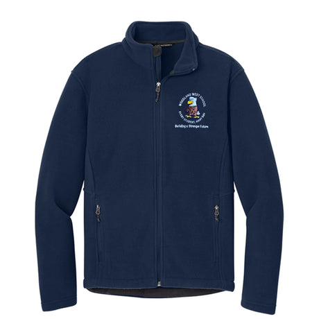 Woodland West 1st-5th Grade Navy Fleece Jacket - Logo Express Uniforms - School Uniforms